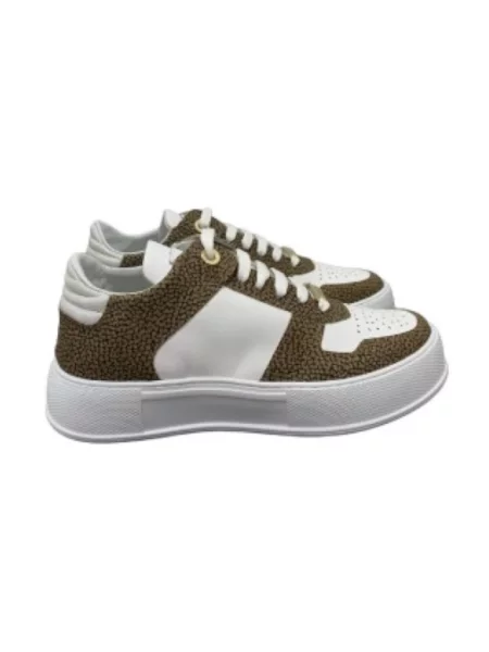 Sneakersy Borbonese skórzane białe