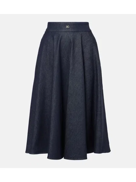 Fustă midi Dolce&gabbana până la genunchi albastru