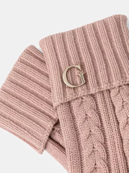 Рукавички Guess рожевий