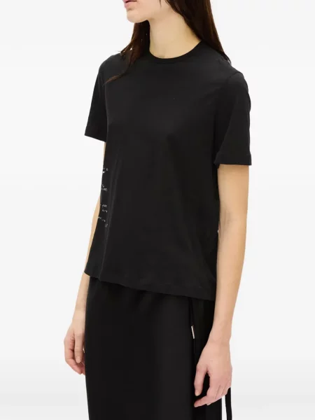 Tricou Ann Demeulemeester cu imagine negru