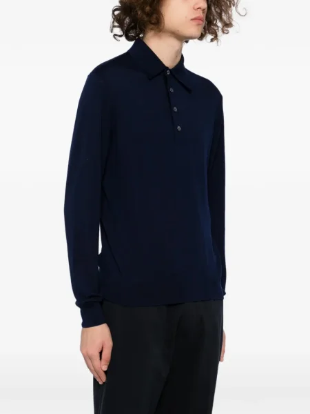 Polo Tom Ford de lână albastru