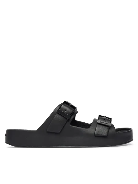 Calvin Klein šľapky pánske ERGON EVA DOUBLE BAR SANDAL čierna