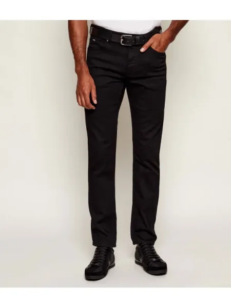 BOSS BLACK Blugi H-Delaware | Slim Fit negru