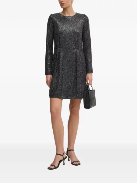 Rochie Benetton cu paiete cu spatele deschis negru