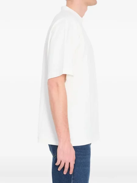 Tricou The Row cu nervuri alb