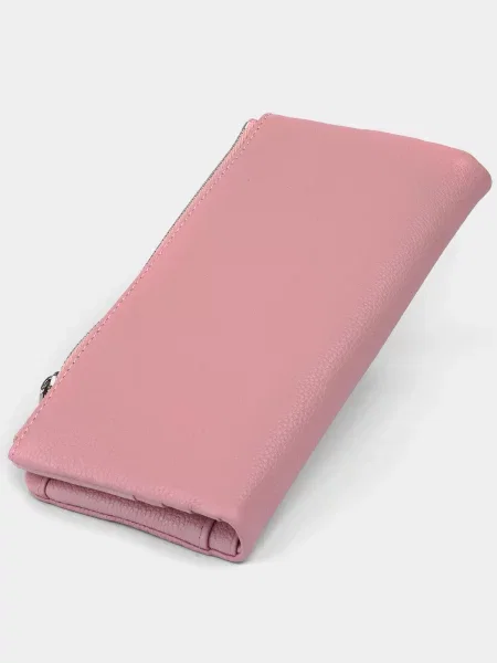 Кожаный кошелек St Leather Accessories розовый