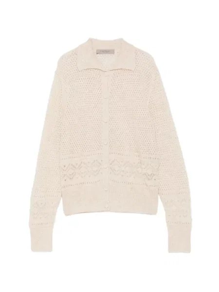 Gulerat cardigan D.exterior tricotate