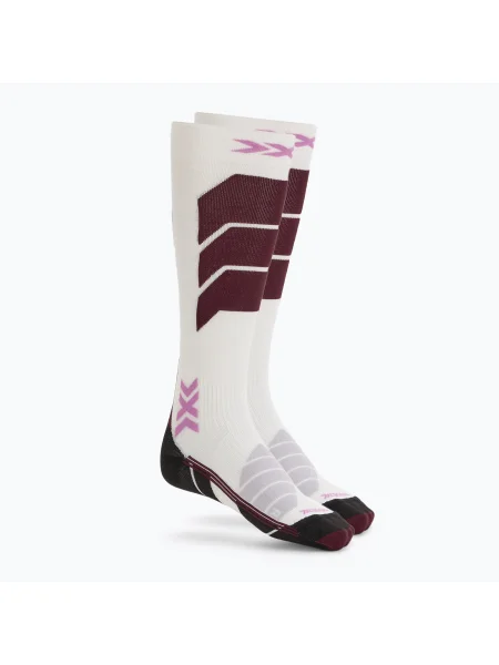 Dámske lyžiarske ponožky X-Socks Ski Expert Otc x white/lavender biela