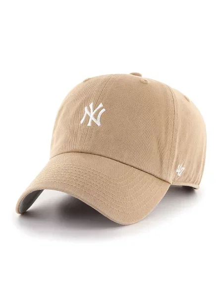 Șapcă New York Yankees cu imprimeu bej