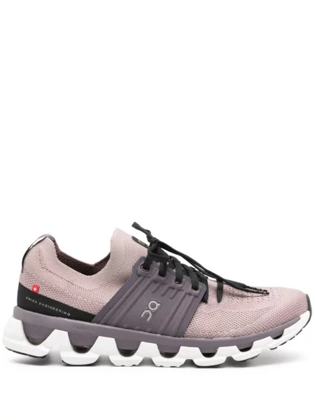 Sneakerși On-running tricotate alergare gri