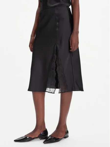 Calvin Klein Fustă midi negru