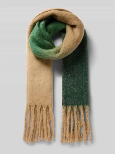 Szal z imitacji dzianiny model ‘IAMALOU’ Ichi zielona