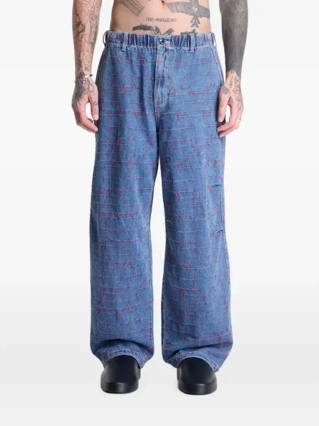 Pantaloni Pleasures albastru