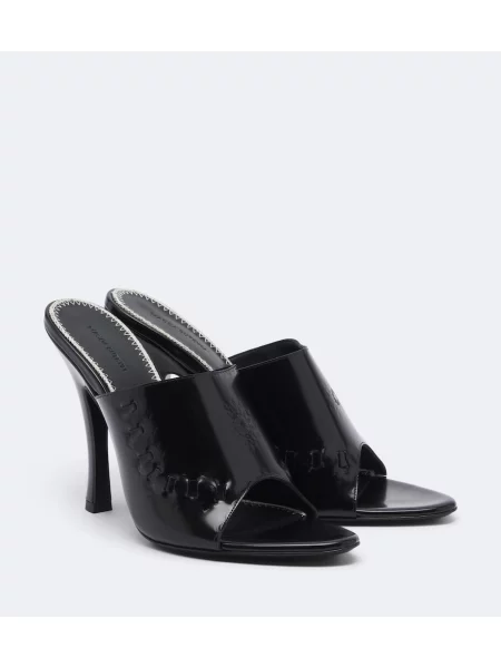 Papuci tip mules Magda Butrym din piele negru