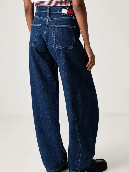 Tommy Jeans jeansy barrel granatowe