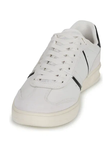 Pantofi Fred Perry din piele de căprioară alb