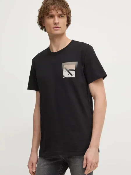 Тениска Calvin Klein Jeans Soft Box Monogram Tee Black S черно