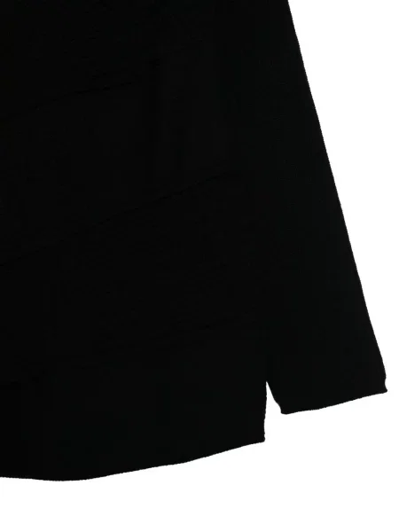 Megztinis Black Comme Des Garçons apvaliu kaklu juoda