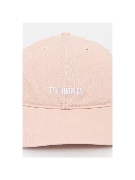 The Kooples czapka z daszkiem z aplikacją różowy