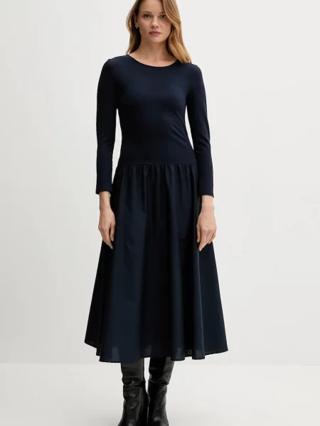 Gant rochie bleumarin maxi evazați