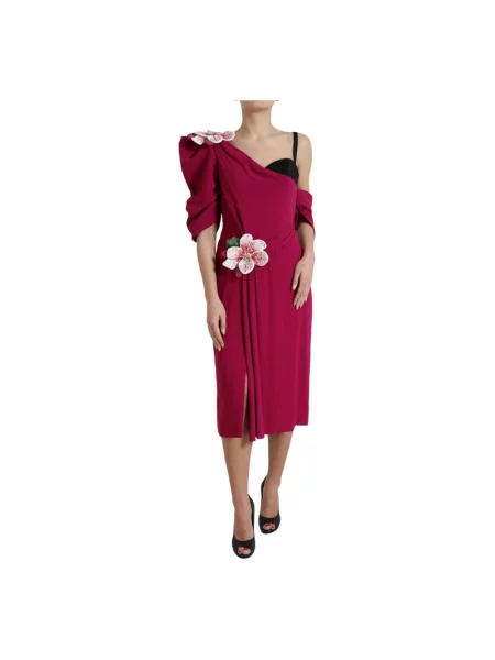 Sukienka Dolce And Gabbana fioletowa