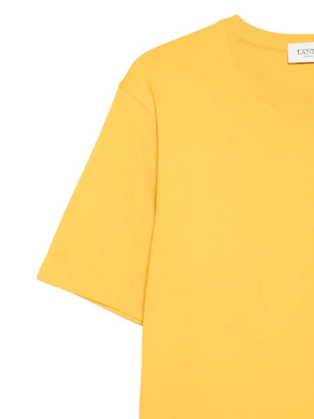 Tricou Laneus cu decolteu rotund galben