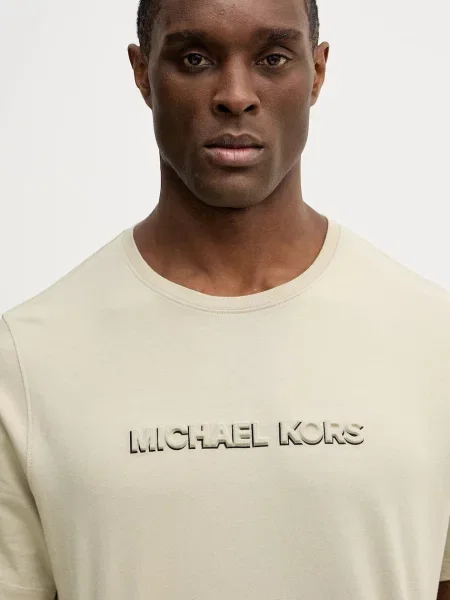 Футболка Michael Kors с аппликацией бежевая