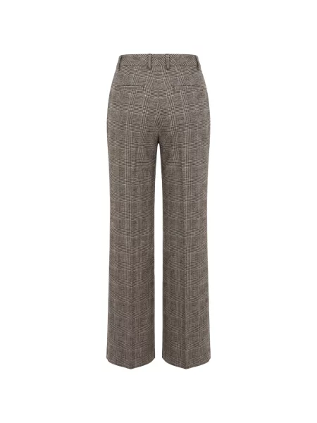 Pantaloni Ermanno Scervino în carouri maro