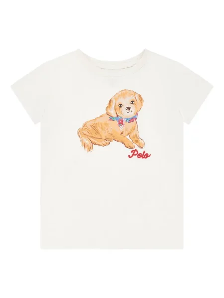 Koszulka polo dziecięca Polo Ralph Lauren biała