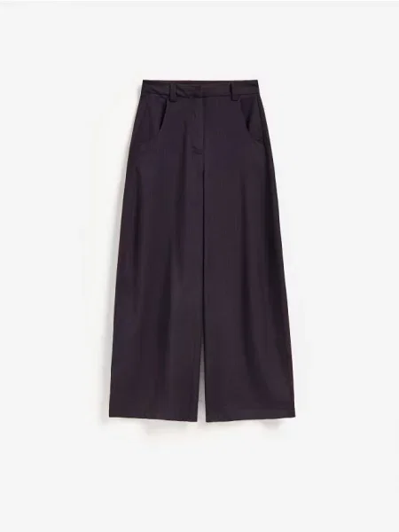 Reserved Pantaloni cu dungi violet-închis violet