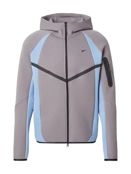 Nike Sportswear Jopa na TECH FLC PRO nebeško modra / siva črna