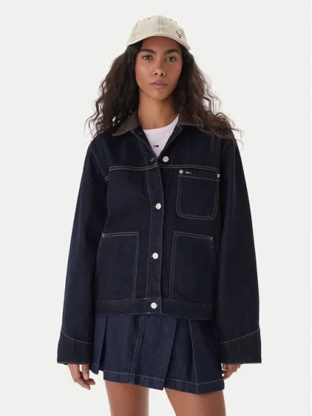 Tommy Jeans Дънково яке Chore тъмносин