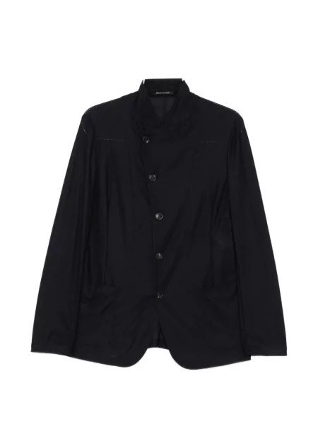 Geacă Emporio Armani de lână albastru