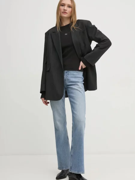 Calvin Klein Jeans Jeansy Authentic Bootcut Fit niebieski