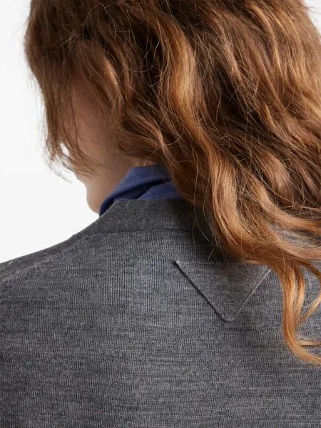 Cardigan Prada de lână gri