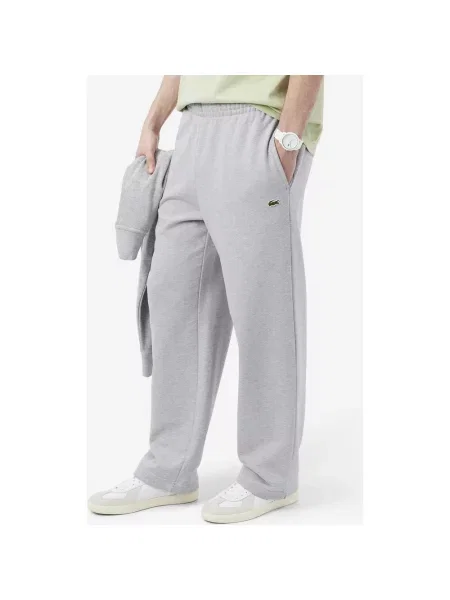 Długie spodnie Lacoste Relaxed Fit jasnoszary XS szare