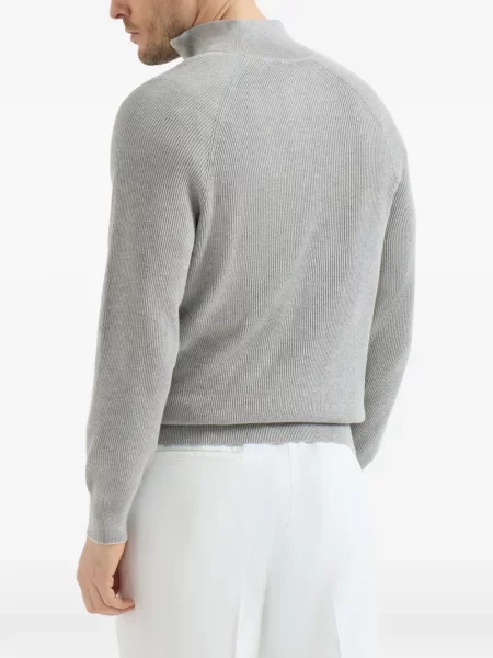 Pulover Brunello Cucinelli gri