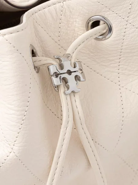 Bőr hátizsák Tory Burch bézs