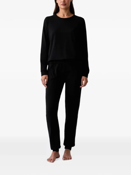 Pijamale Emporio Armani cu autograf negru