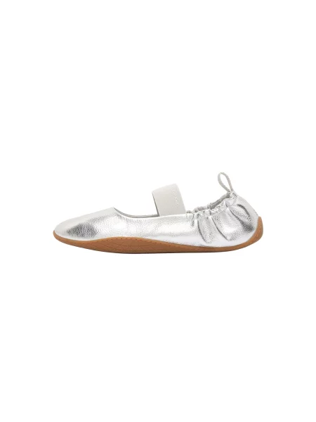 Calvin Klein Balerini cu curea glezna argintiu
