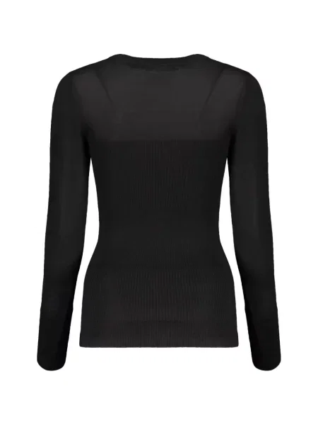Lung tricou Moorer tricotate negru