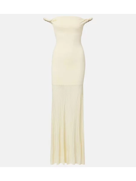 Rochie maxi Sir de costum galben