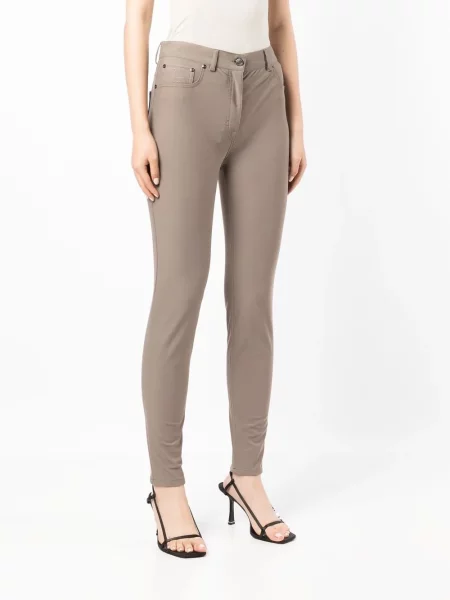 Skinny jeansy skinny Tom Ford brązowe