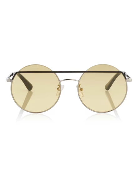 Okulary przeciwsłoneczne Alexander Mcqueen żółte