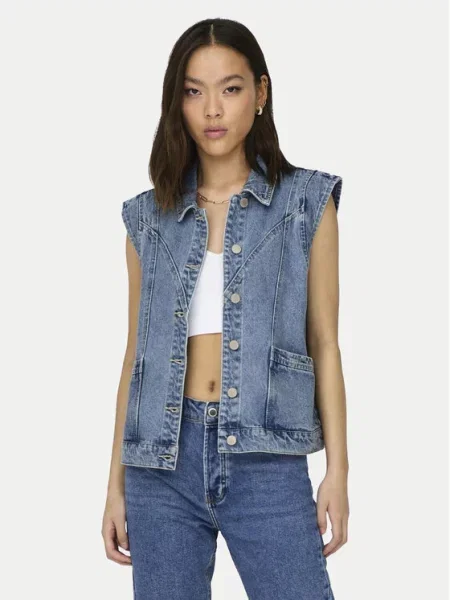 ONLY Жилет Kennedy Голубий