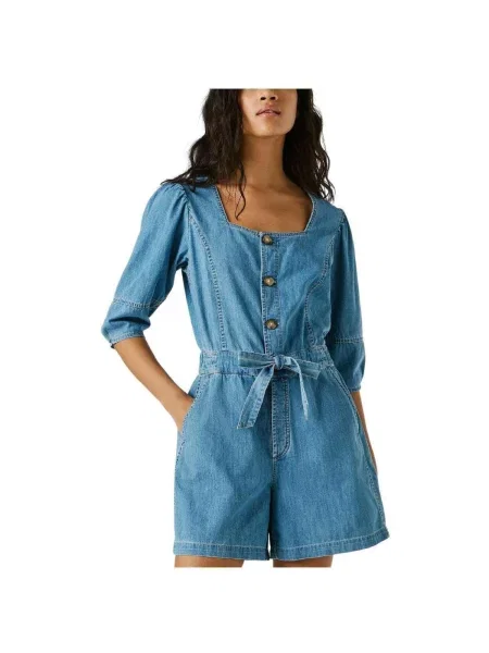 Salopetă de blugi Pepe Jeans albastru