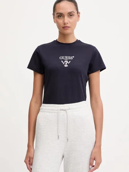 Guess t-shirt COLETTE granatowy