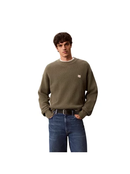 Sweter Calvin Klein zielony