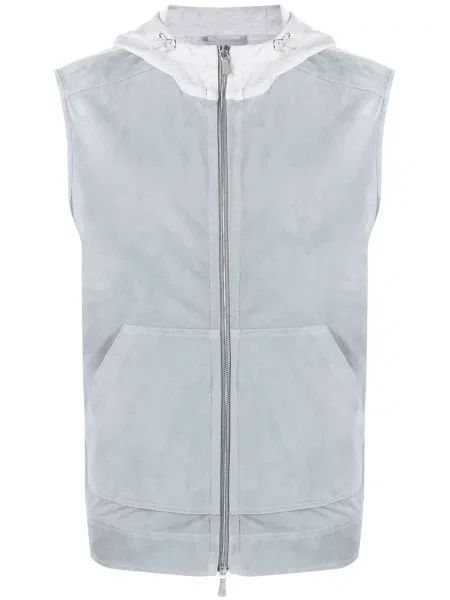 Prsluk Eleventy s kapuljačom plava