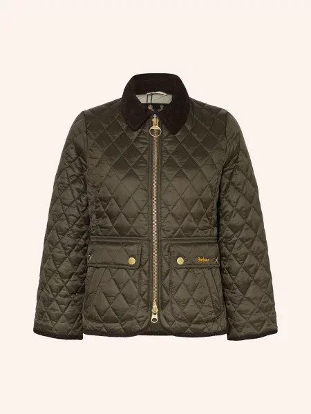 Barbour Prošívaná Bunda Beadnell tmavě zelená